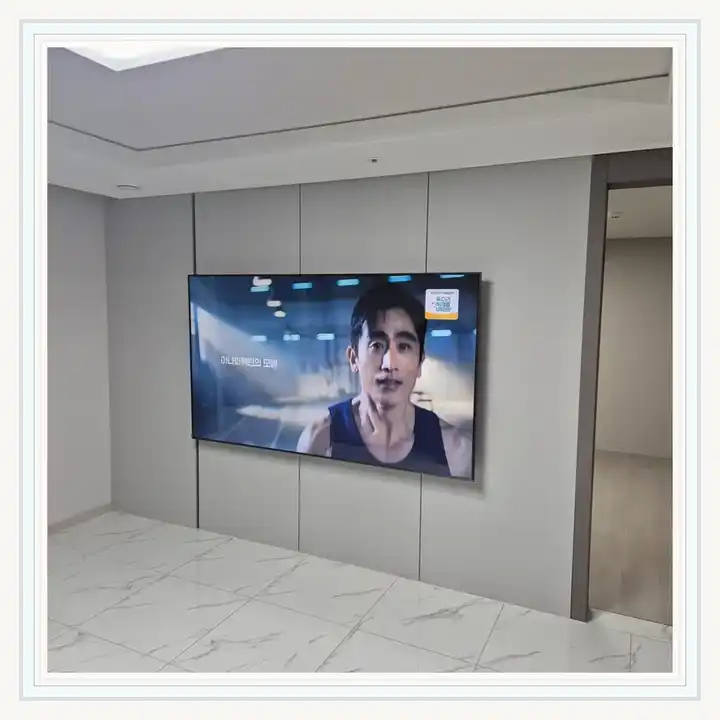 벽걸이TV 거치대 참고 사진 · 힐스테이트 동탄포레 설치 조건