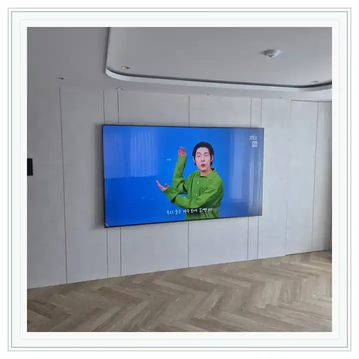벽걸이TV 거치대 참고 사진 · 평택역 경남아너스빌 디아트 설치 조건