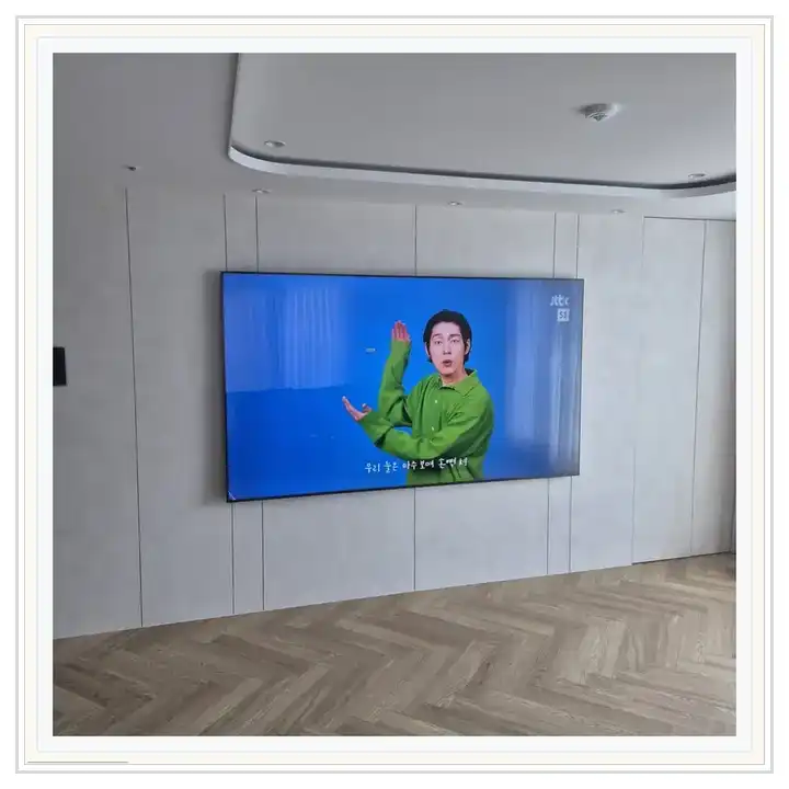 벽걸이TV 거치대 참고 사진 · 힐스테이트 초월역 설치 조건